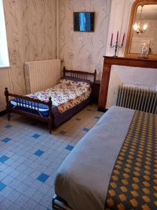 Postel nebo postele na pokoji v ubytování Maison charmante à Chepy avec jardin et piste de pétanque + 9 fotografií