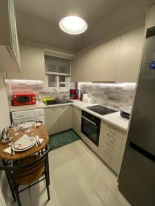 Η κουζίνα ή μικρή κουζίνα στο Kultur apartment Athens