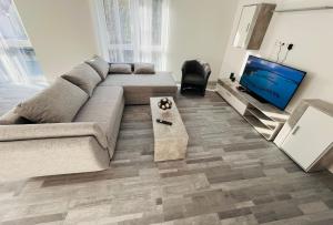 TV a/nebo společenská místnost v ubytování Apartment Weikersheim I