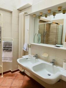 Ванная комната в One bedroom apartement with terrace and wifi at Lavena Ponte Tresa