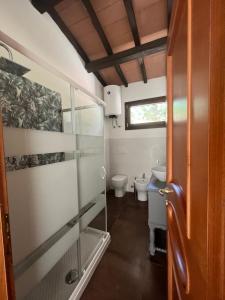 Koupelna v ubytování Agriturismo La Vergheria