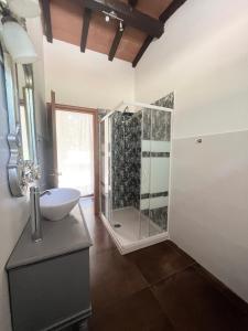 Koupelna v ubytování Agriturismo La Vergheria