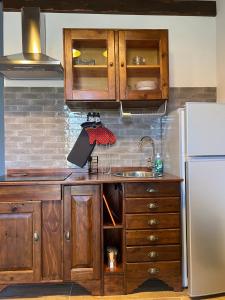 Kuchyň nebo kuchyňský kout v ubytování Agriturismo La Vergheria