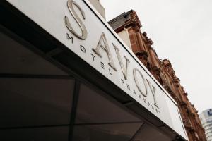 Certifikát, hodnocení, plakát nebo jiný dokument vystavený v ubytování Savoy Hotel