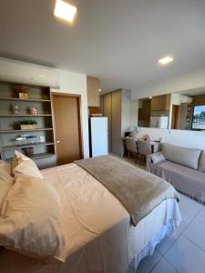 Køkken eller tekøkken på FLAT TÉRREO - MANA BEACH EXPERIENCE - PRAIA DE MURO ALTO