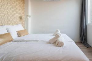 Tempat tidur dalam kamar di Spacious Apartment Lana, Clean Comfy
