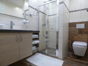 Koupelna v ubytování Ferienhaus Veider