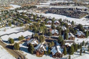 an aerial view of a resort in the snow at Red Pine #B1 in Park City