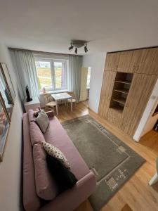 אזור ישיבה ב-Uroczy apartament w Krynicy Zdrój