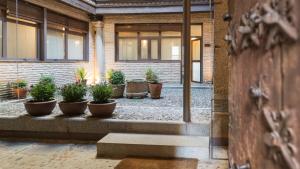 A garden outside Casa de los Mozárabes by Toledo AP