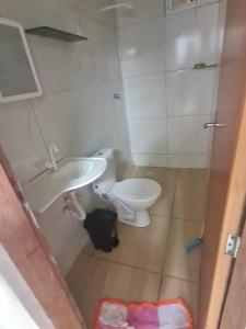 Ванная комната в Casa mobiliada para hospedagens e com piscina para o lazer