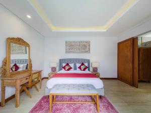 Ένα ή περισσότερα κρεβάτια σε δωμάτιο στο Skyla Villa Ubud by Supala