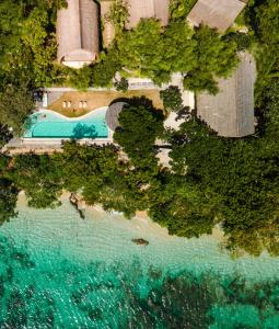 an overhead view of a body of water at Morin Resort in Nusa Lembongan