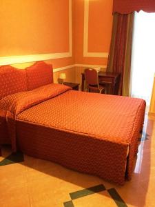 a bedroom with a large bed in a room at Hotel Excelsior in Cosenza
