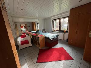 Ein Bett oder Betten in einem Zimmer der Unterkunft Ferienwohnung Thiel