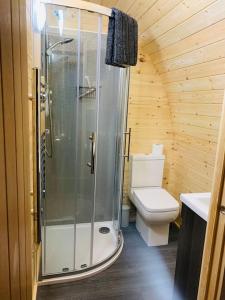 A bathroom at The Pod Over By
