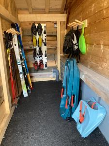 Posilňovňa alebo fitness centrum v ubytovaní Chalet neuf vue panoramique sur le MONT-BLANC