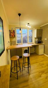 Kuchyň nebo kuchyňský kout v ubytování Studio for rent