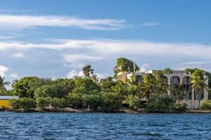 een huis aan de oever van een waterlichaam bij The Roosters Perch - A Quaint Island Homestead in Christiansted