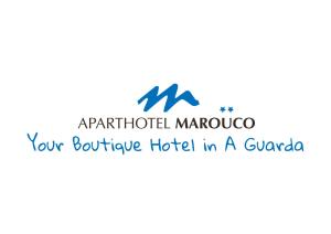 a logo for an apartment hotel in a guatemala at Hotel Apartamento Marouco in A Guarda
