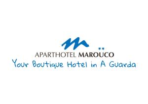 ア・グアルダにあるHotel Apartamento Maroucoのグアテマラのアパートホテルのロゴ