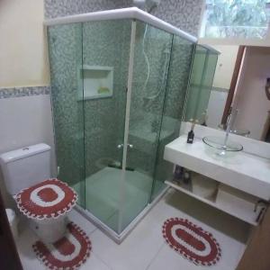 Koupelna v ubytování Sitio Canto Caipira
