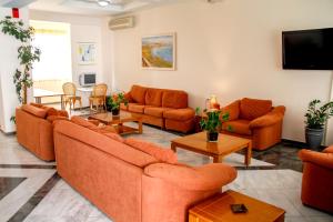 A seating area at Kleoniki Mare