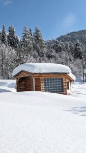 Heshkili huts Svaneti v zimě