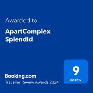a screenshot of the applegate spender review awards at ApartComplex Splendid in St. St. Constantine and Helena