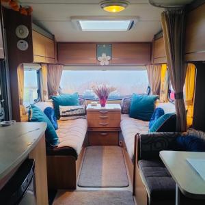 Istumisnurk majutusasutuses Kintyre Caravan