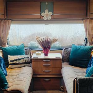Istumisnurk majutusasutuses Kintyre Caravan