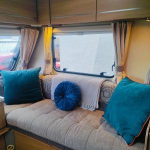 Istumisnurk majutusasutuses Kintyre Caravan