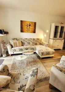 Postel nebo postele na pokoji v ubytování Ferienwohnung Rotkäppchen