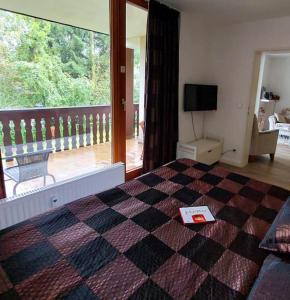 TV a/nebo společenská místnost v ubytování Ferienwohnung Rotkäppchen