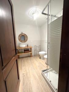 Koupelna v ubytování Agriturismo La Vergheria