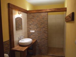 Koupelna v ubytování Winnica Avra