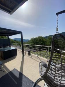 Balkoni atau teres di Appartement Le Cocoon