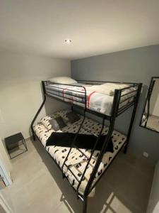 a bunk bed in a room with at Appartement Le Cocoon in Le Cheylard