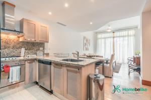 a kitchen with a sink and a counter top at Wonderful 1-BR apartment at Casa de Campo in El Infiernito