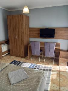 Μια τηλεόραση ή/και κέντρο ψυχαγωγίας στο Mini Apartamenty Centrum