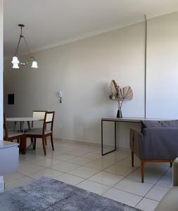 Posezení v ubytování Apartamento no Centro!