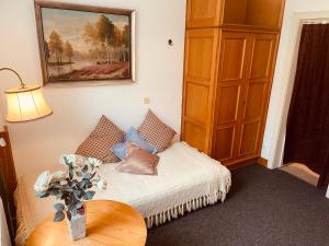 Postel nebo postele na pokoji v ubytování Haus Heidetal