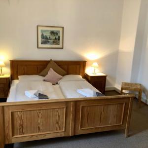 Postel nebo postele na pokoji v ubytování Haus Heidetal