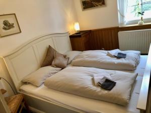 Postel nebo postele na pokoji v ubytování Haus Heidetal