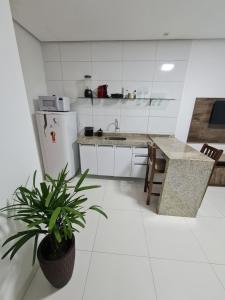 Η κουζίνα ή μικρή κουζίνα στο Bahia Trip Flats +3 φωτογραφίες