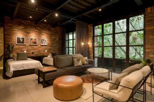 Posezení v ubytování Hotel Meridiano Lofts
