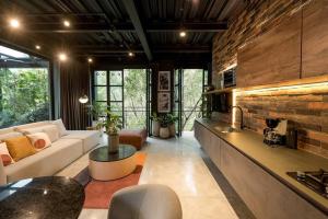 Posezení v ubytování Hotel Meridiano Lofts