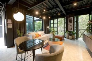 Posezení v ubytování Hotel Meridiano Lofts