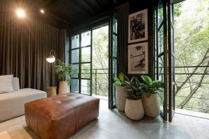 Posezení v ubytování Hotel Meridiano Lofts