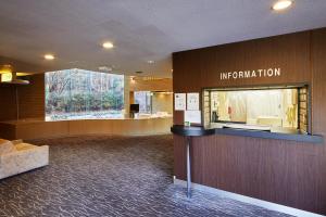a waiting area of a building with a museum at Shiki Resort Hakone Wanoka in Hakone